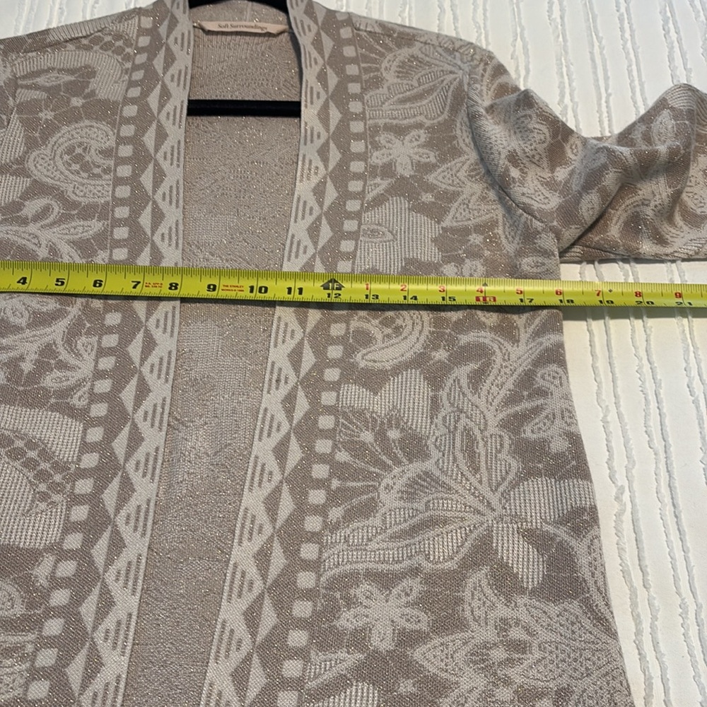 NWOT Soft Surroundings Ivy Shimmer Long Cardigan - XS - Picture 6 of 12